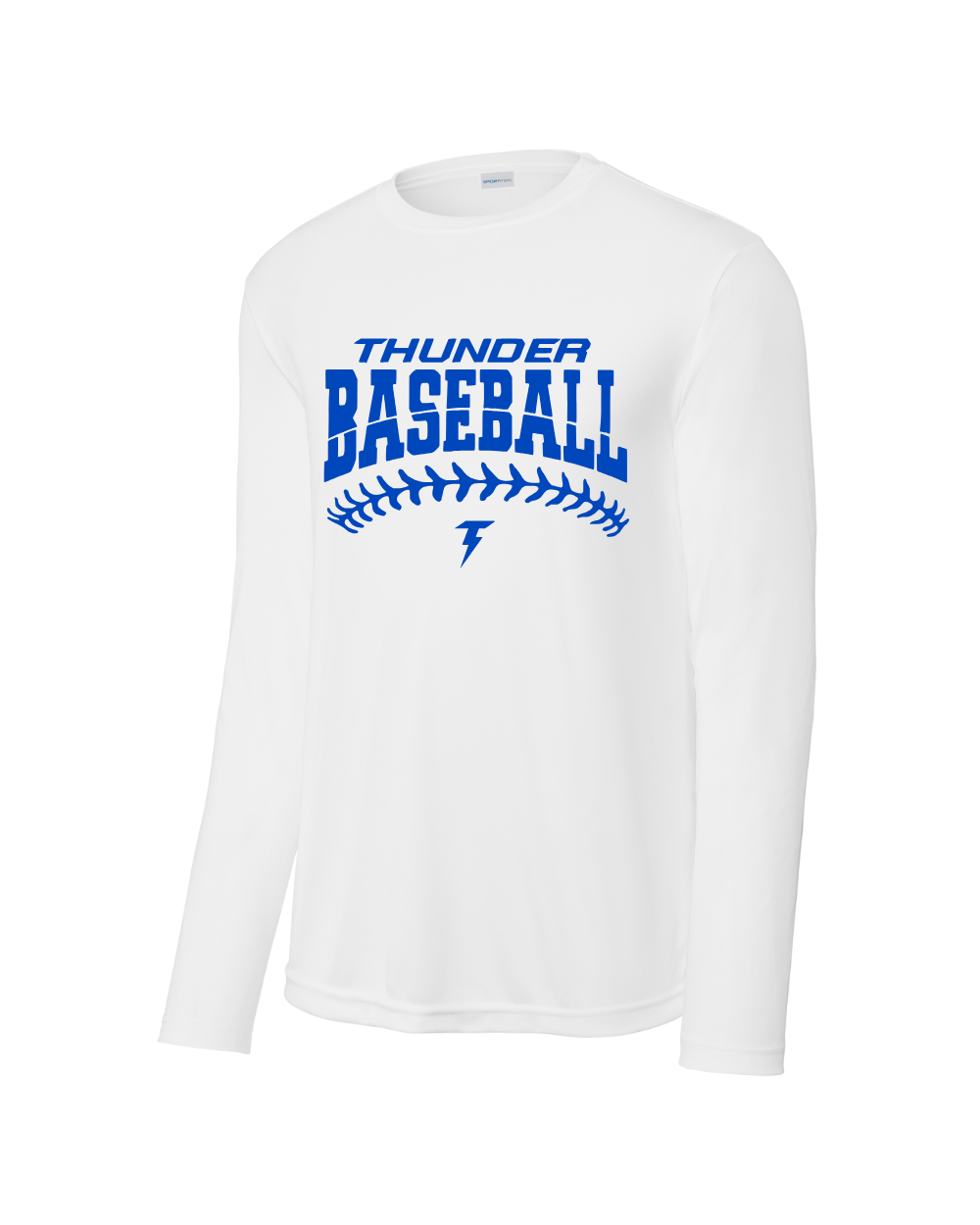 Thunder Baseball-Thunder Baseball Stitches Long Sleeve Performance Tee