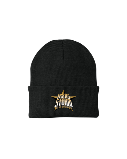 Texas Storm- Embroidered Knit Cap
