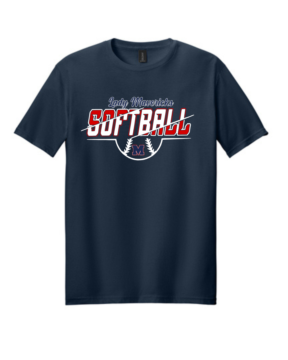 Manvel Softball- Lady Mavericks Softball Cotton Tee