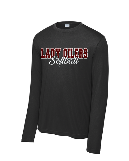 PHS Softball- Lady Oilers  Softball Long sleeve Performance Tee