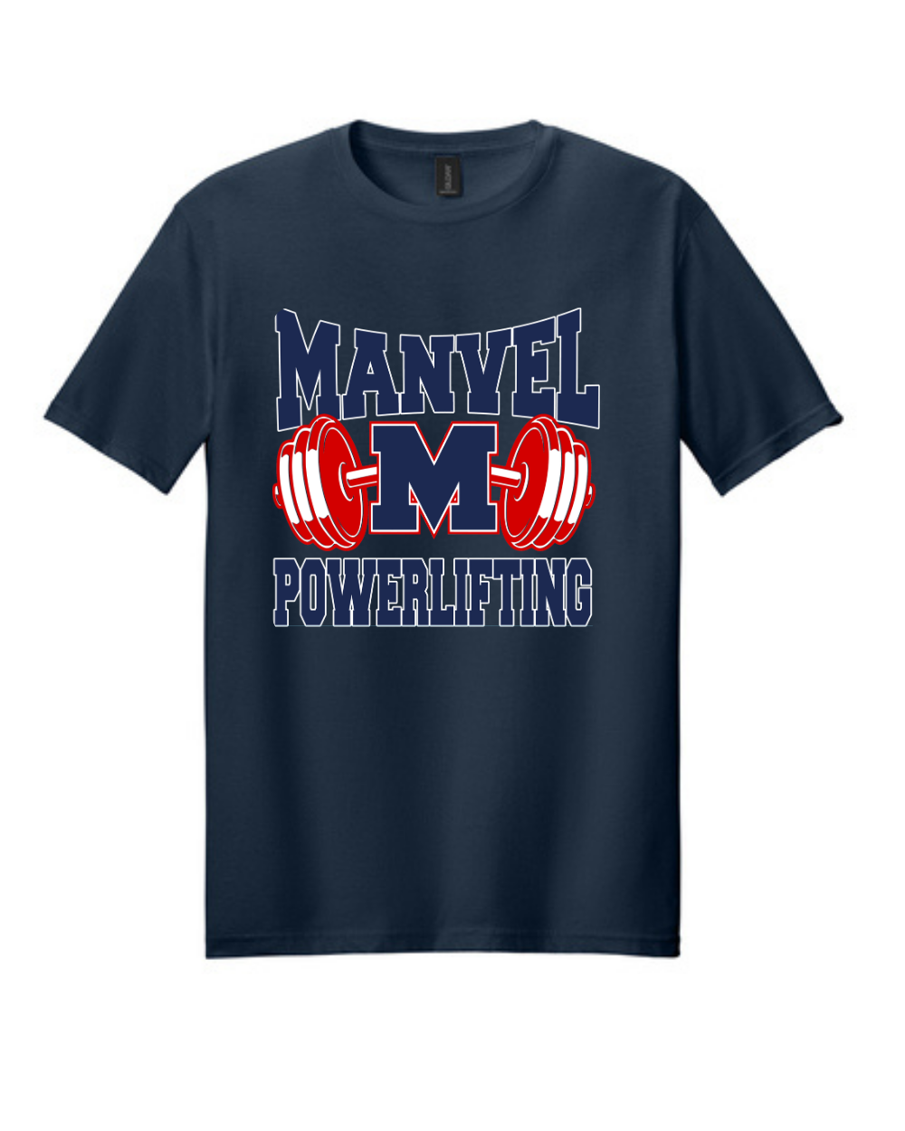 Manvel Powerlifting- Manvel Powerlifting Cotton Tee