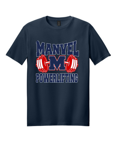Manvel Powerlifting- Manvel Powerlifting Cotton Tee