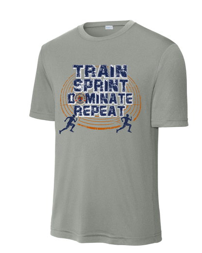 PTX - Train, Sprint, Dominate, Repeat. Performance Tee