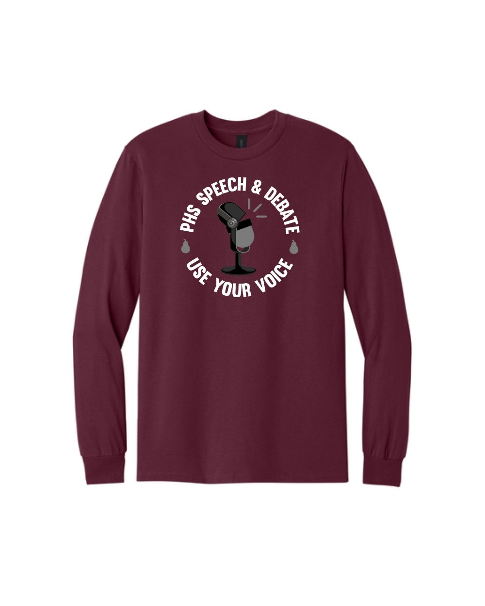 PHS Speech & Debate - Logo Cotton Long Sleeve T-Shirt