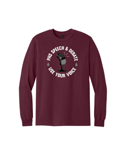 PHS Speech & Debate - Logo Cotton Long Sleeve T-Shirt