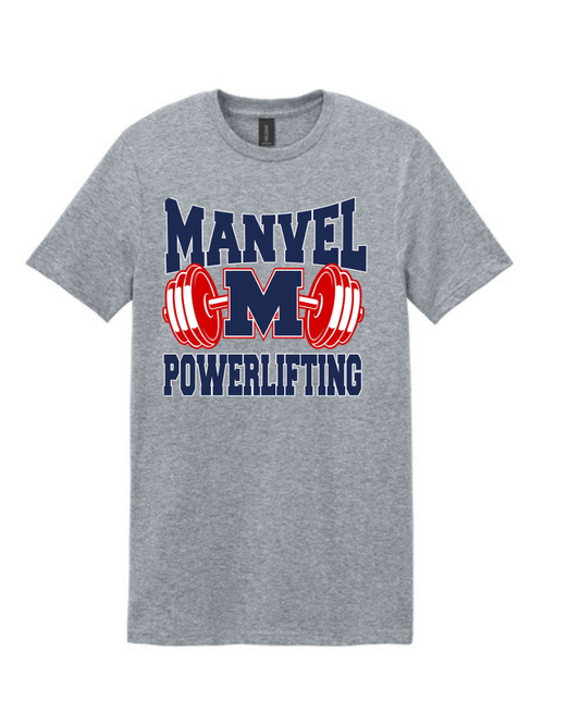 Manvel Powerlifting- Manvel Powerlifting Cotton Tee