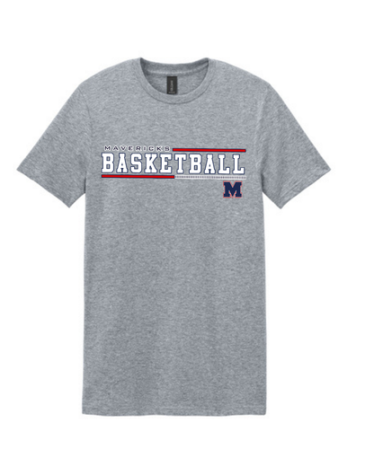 Manvel Basketball- Mavericks Basketball Cotton Tee
