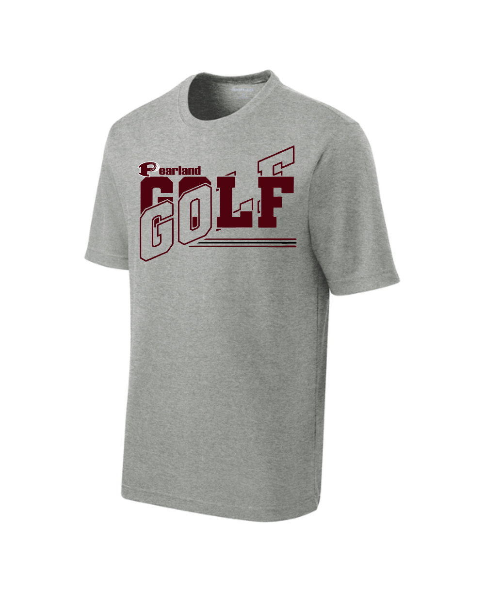 PHS Golf- Pearland Cross Golf Men's Performance Tee - Grey