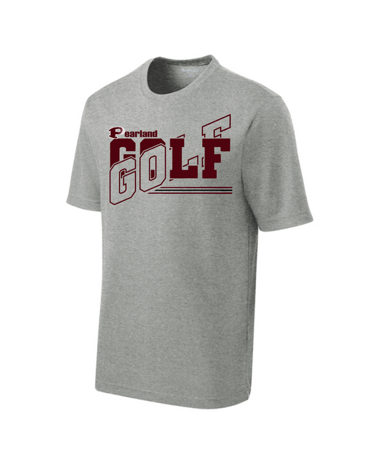 PHS Golf- Pearland Cross Golf Men's Performance Tee - Grey
