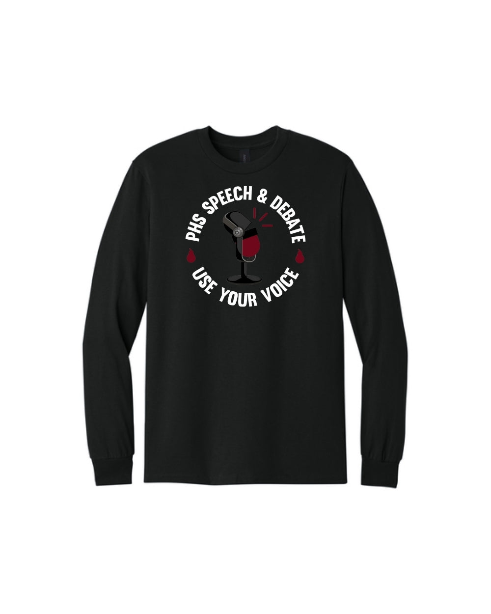 PHS Speech & Debate - Logo Cotton Long Sleeve T-Shirt