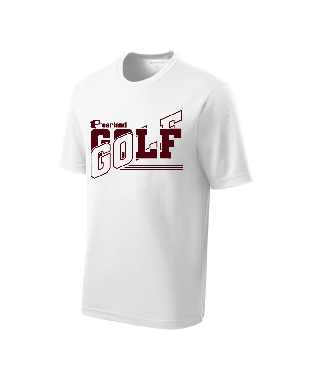 PHS Golf- Pearland Cross Golf Men's Performance Tee - White