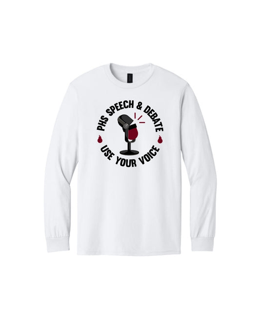 PHS Speech & Debate - Logo Cotton Long Sleeve T-Shirt