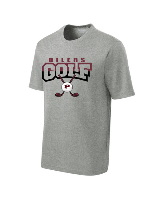 PHS Golf- Pearland Golf Sicks Men's Performance Tee - Grey