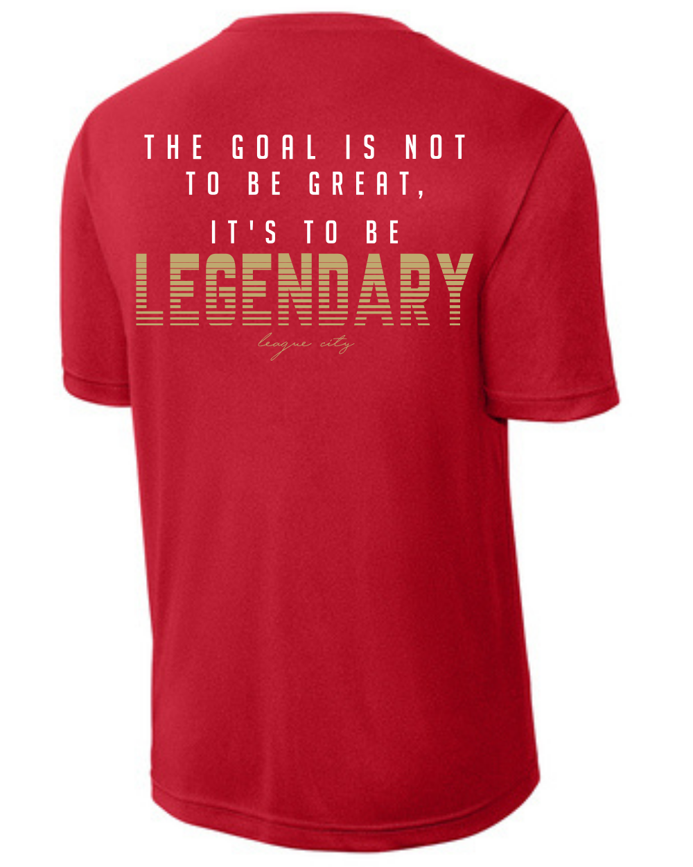 League City 49ers-Legendary NINERS- Performance Tee- Red
