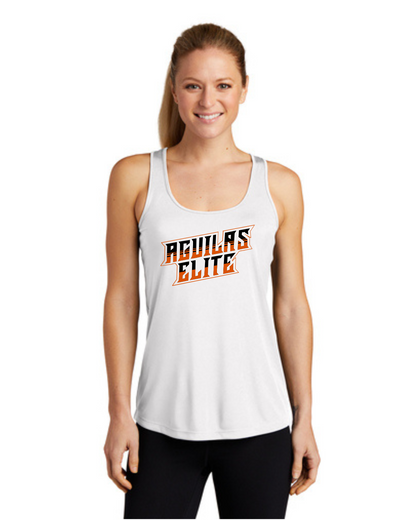 Aguilas Elite - Ladies Racerback Tee- White