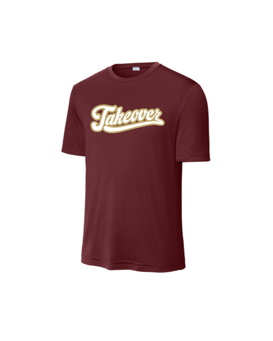 Cat Takeover - Cursive Takeover Performance Short Sleeve Tee