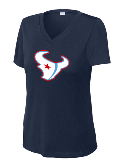 Pearland Texans - Texans Logo Ladies V-neck