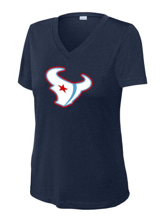 Pearland Texans - Texans Logo Ladies V-neck