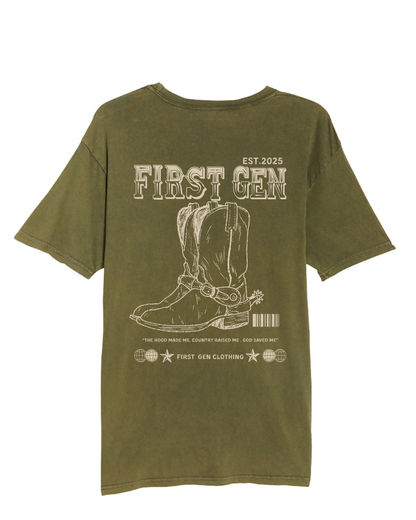 First Gen- First Gen Boots Vintage Tee