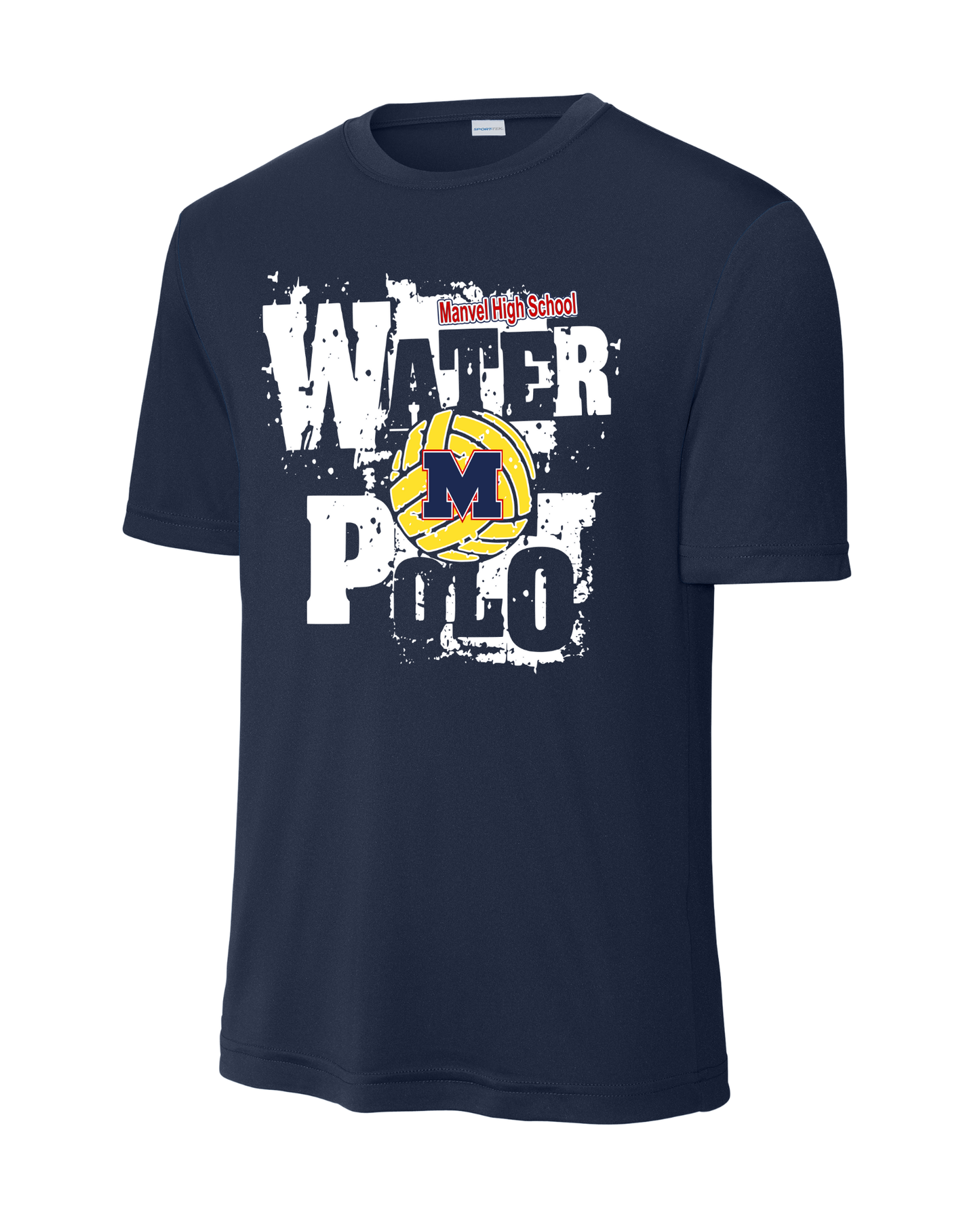 Manvel Water Polo-  Manvel Water Polo Sleeve Performance Tee