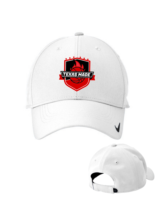Texas Made-  Tx Made Logo Nike Hat- white