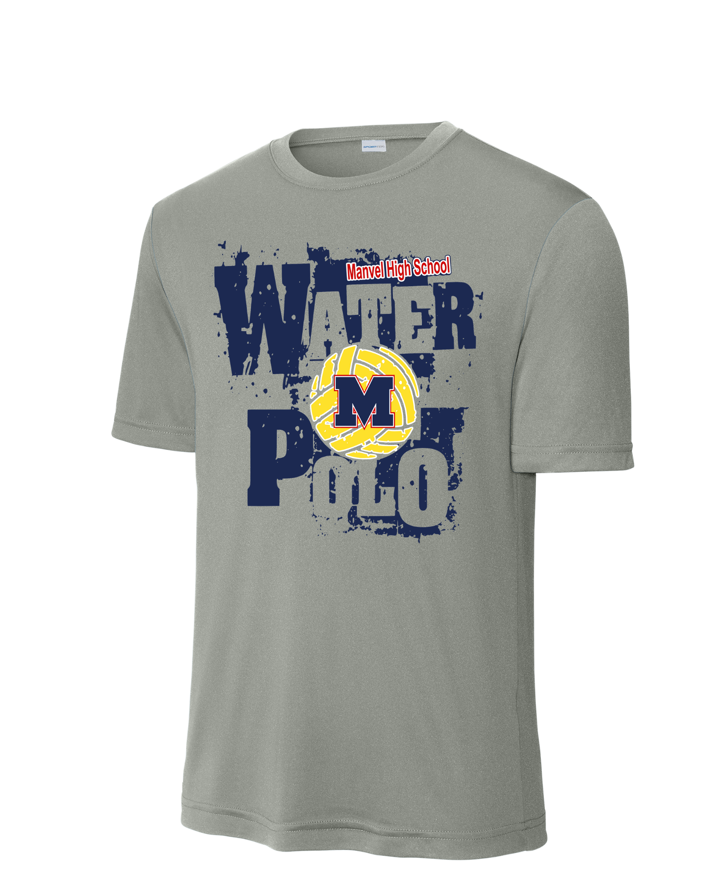 Manvel Water Polo-  Manvel Water Polo Sleeve Performance Tee