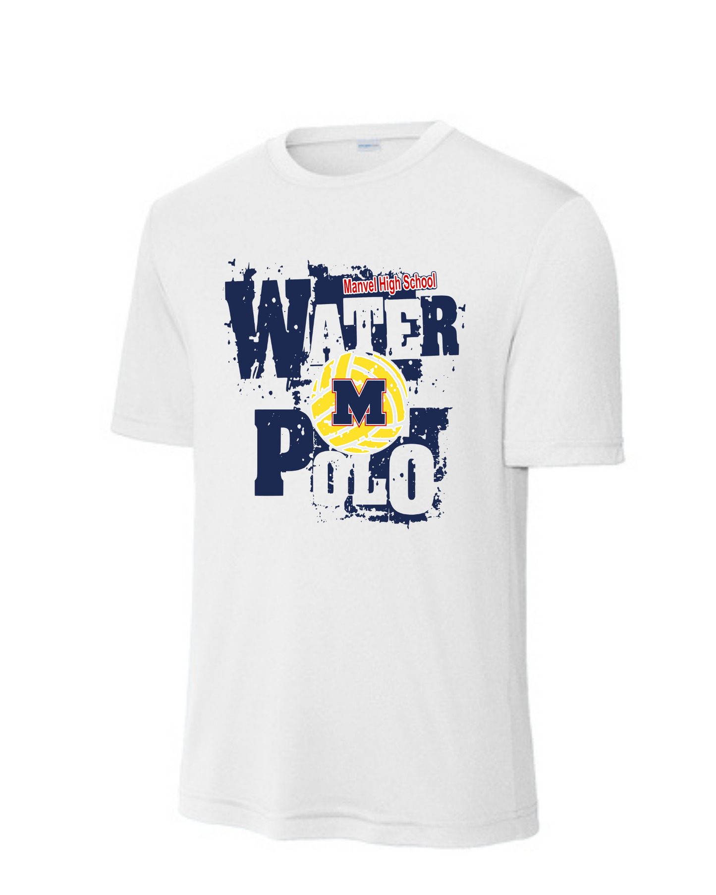 Manvel Water Polo-  Manvel Water Polo Sleeve Performance Tee