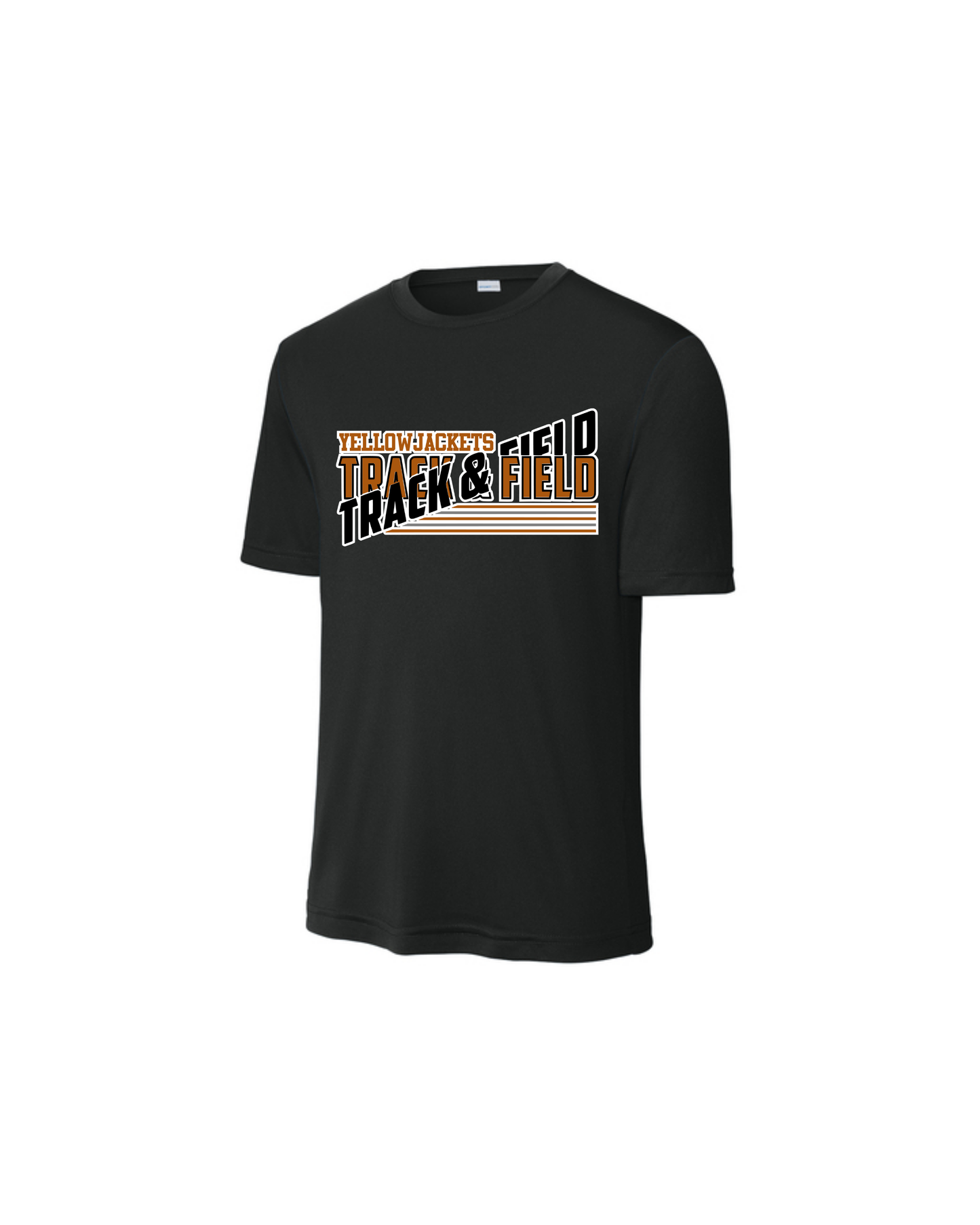 Alvin HS Track and Field- Track and Field Split Performance Short Sleeve Tee