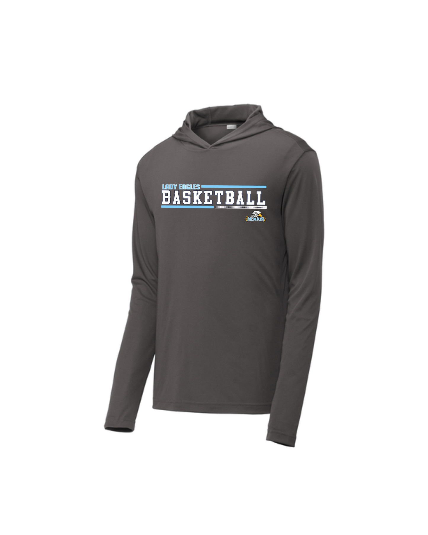 McNair Jr High - Basketball Performance Long Sleeve Hooded Tshirt