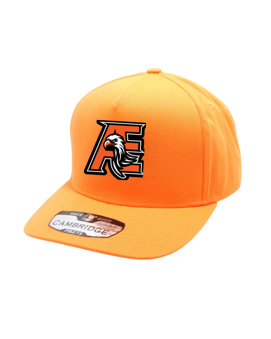 Aguilas Elite- AE Embroidered  Five Panel  Hat- Orange