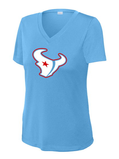 Pearland Texans - Texans Logo Ladies V-neck