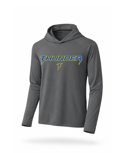 Thunder Baseball-Thunder Baseball  Long Sleeve Hooded Performance Tee