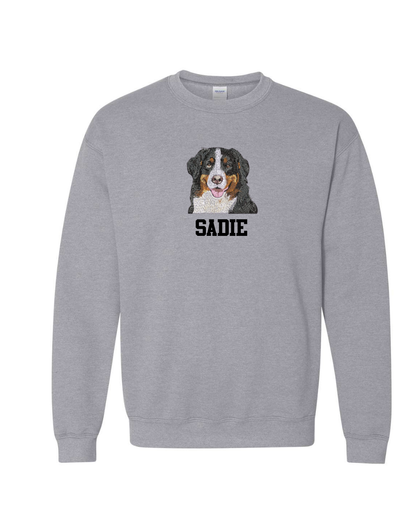 Pet Lovers- Embroidered Dog Sweatshirt
