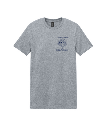 Alderson Family Reunion 2025 Adult Tee - Grey