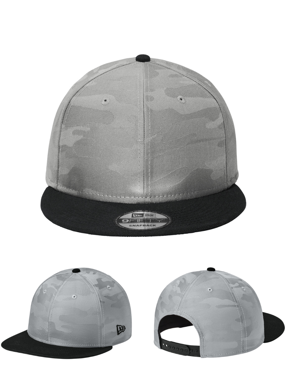 New Era® Camo Flat Bill Snapback Cap