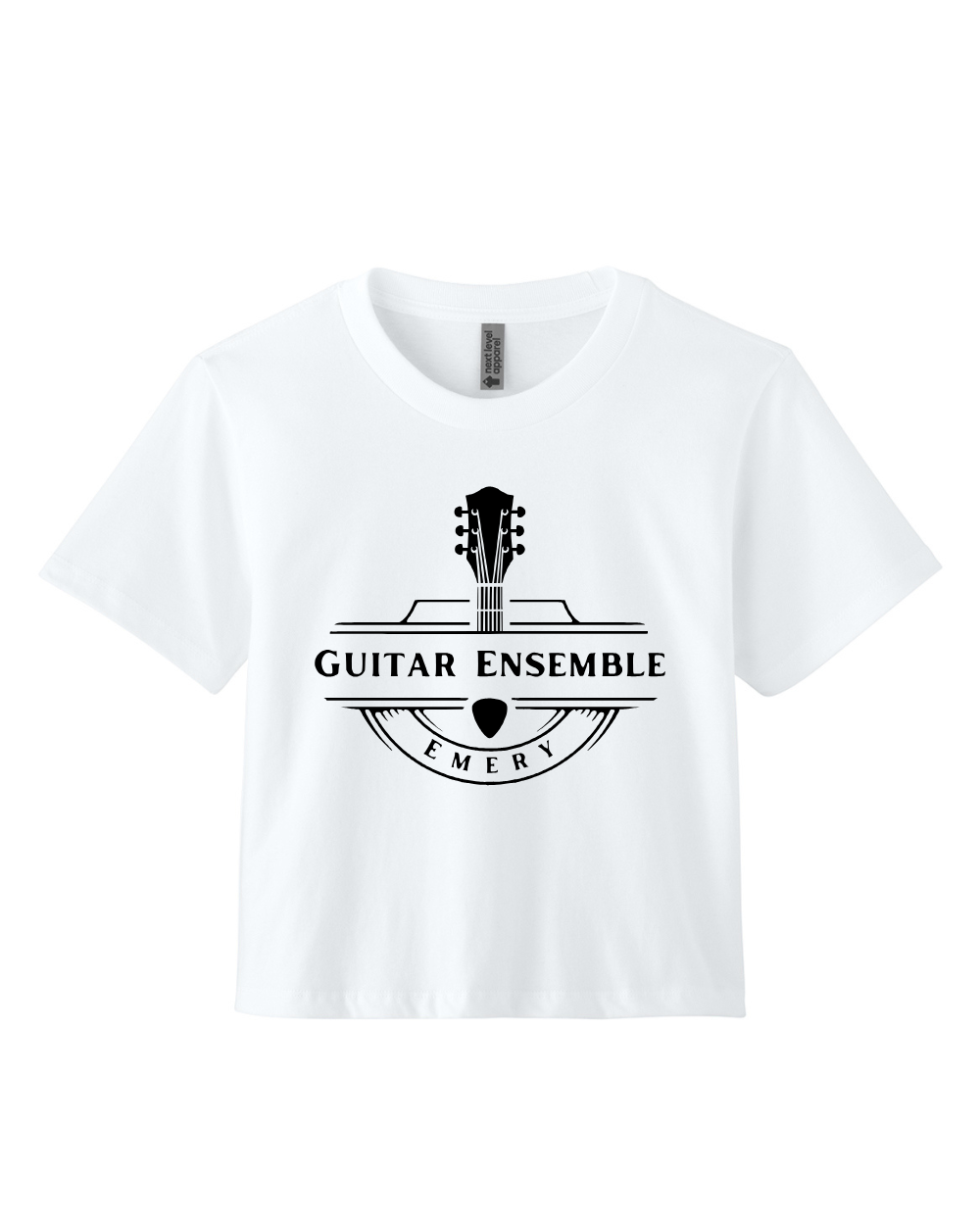 Emery Weiner Guitar Ensemble- Ladies Heavyweight Boxy Crop Tee