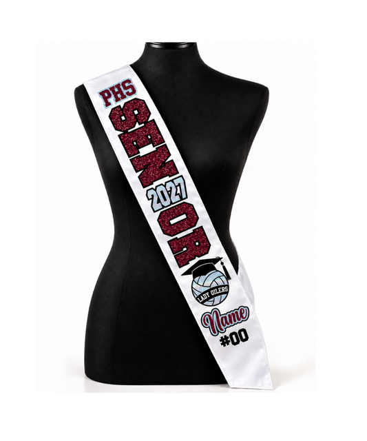 Graduation- Custom Senior Satin Ribbon Sash