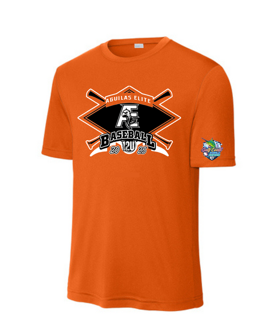 Aguilas Elite- Diamond Gulf Coast WS Performance Tee- Orange