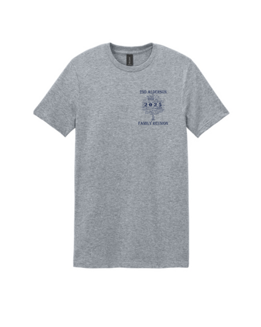 Alderson Family Reunion 2025-Youth Tee- Grey