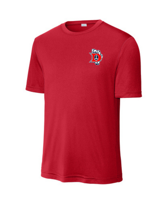 Dawson Football- Iron Sharpens Iron  Short Sleeve Performance Tee- Red