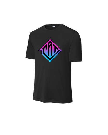 CAT Takeover- Performance Short Sleeve Tee- Blue/ Pink CAT OMBRE Logo