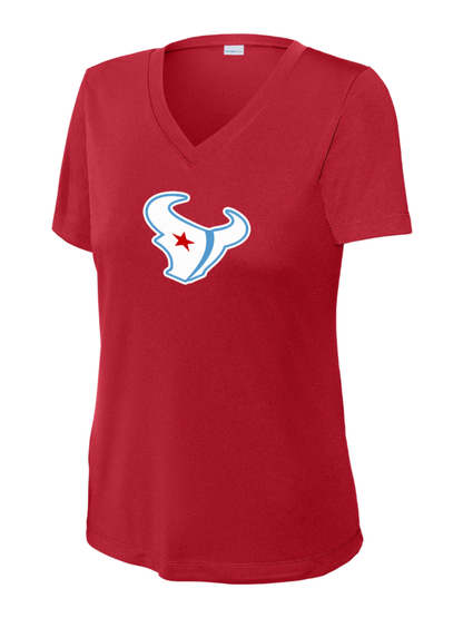 Pearland Texans - Texans Logo Ladies V-neck