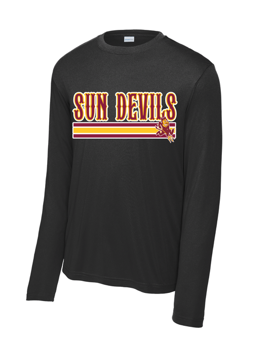 GC Sun Devils Baseball- Galveston County Sun Devils  Long Sleeve Performance Tee