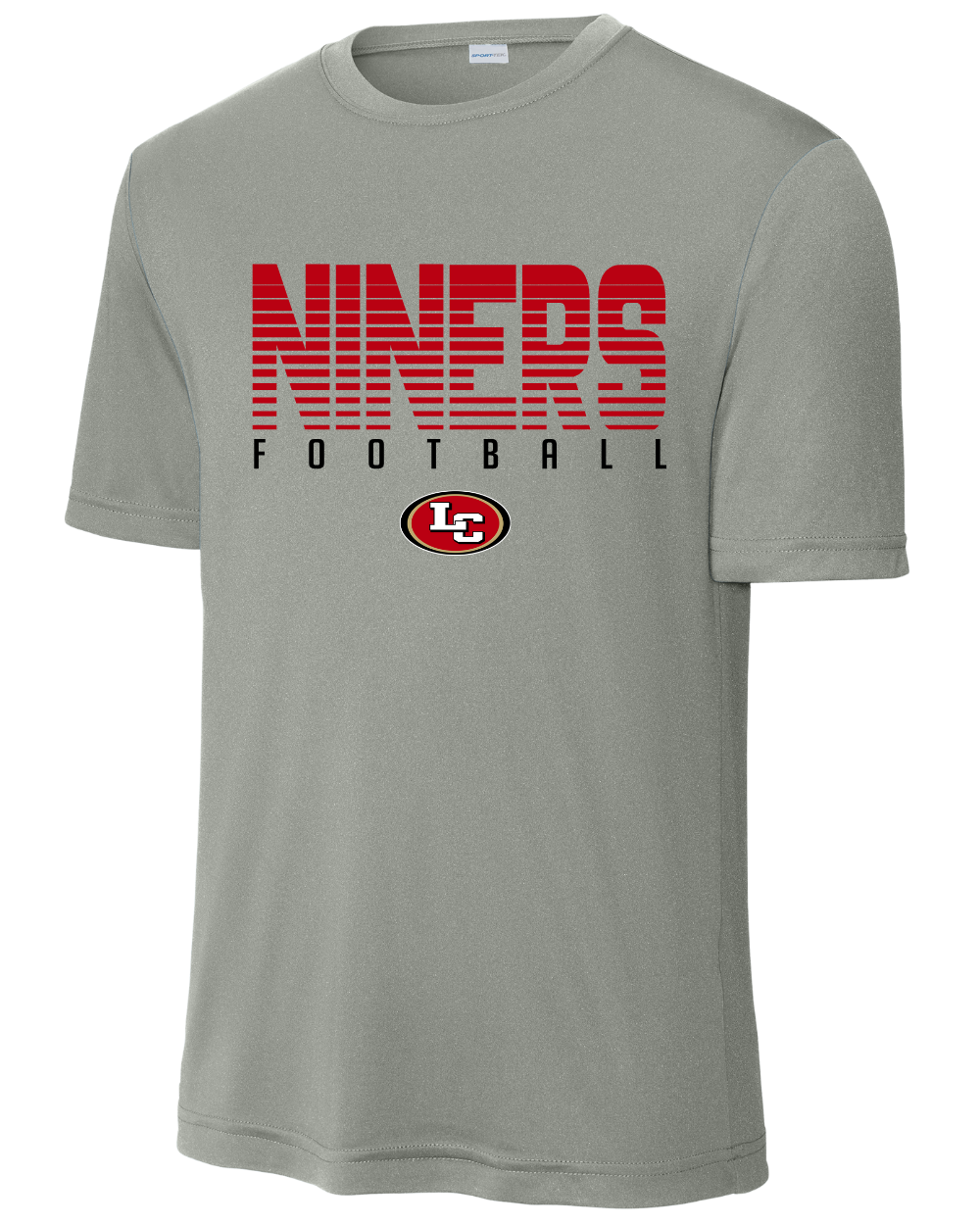 League City 49ers-Legendary NINERS- Performance Tee- Heather Grey