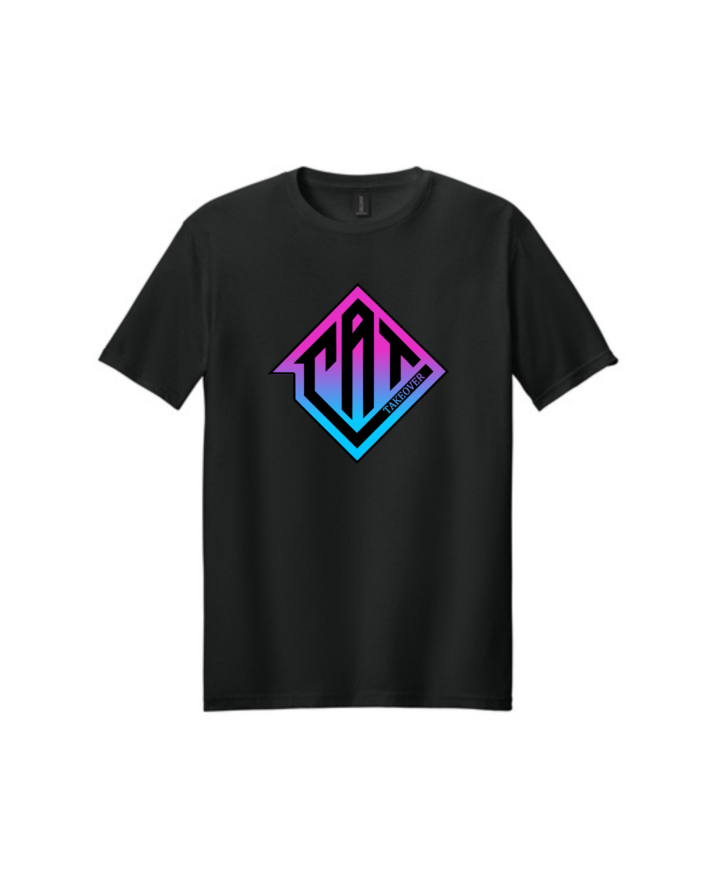 Cat Takeover - Blue & Pink CAT Cotton Tee Shirt