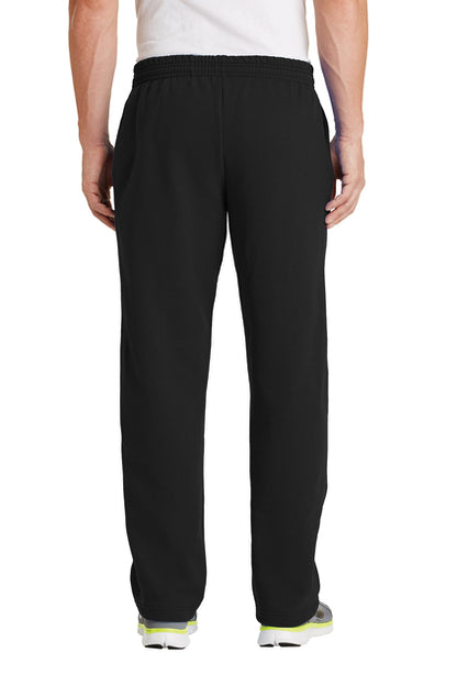 CAT Takeover-  Takeover Maroon  & Gold Cotton Blend Fleece Pants-Black