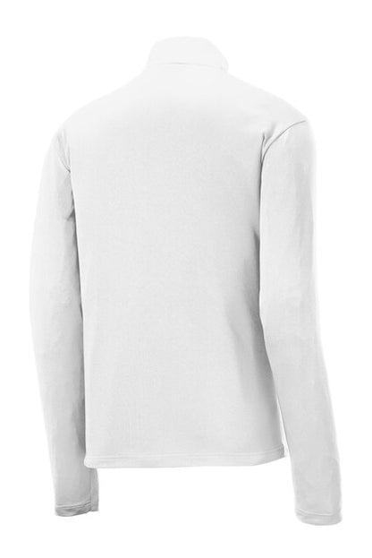Texas Storm-Embroidered Quarter Zip Performance Pullover-White