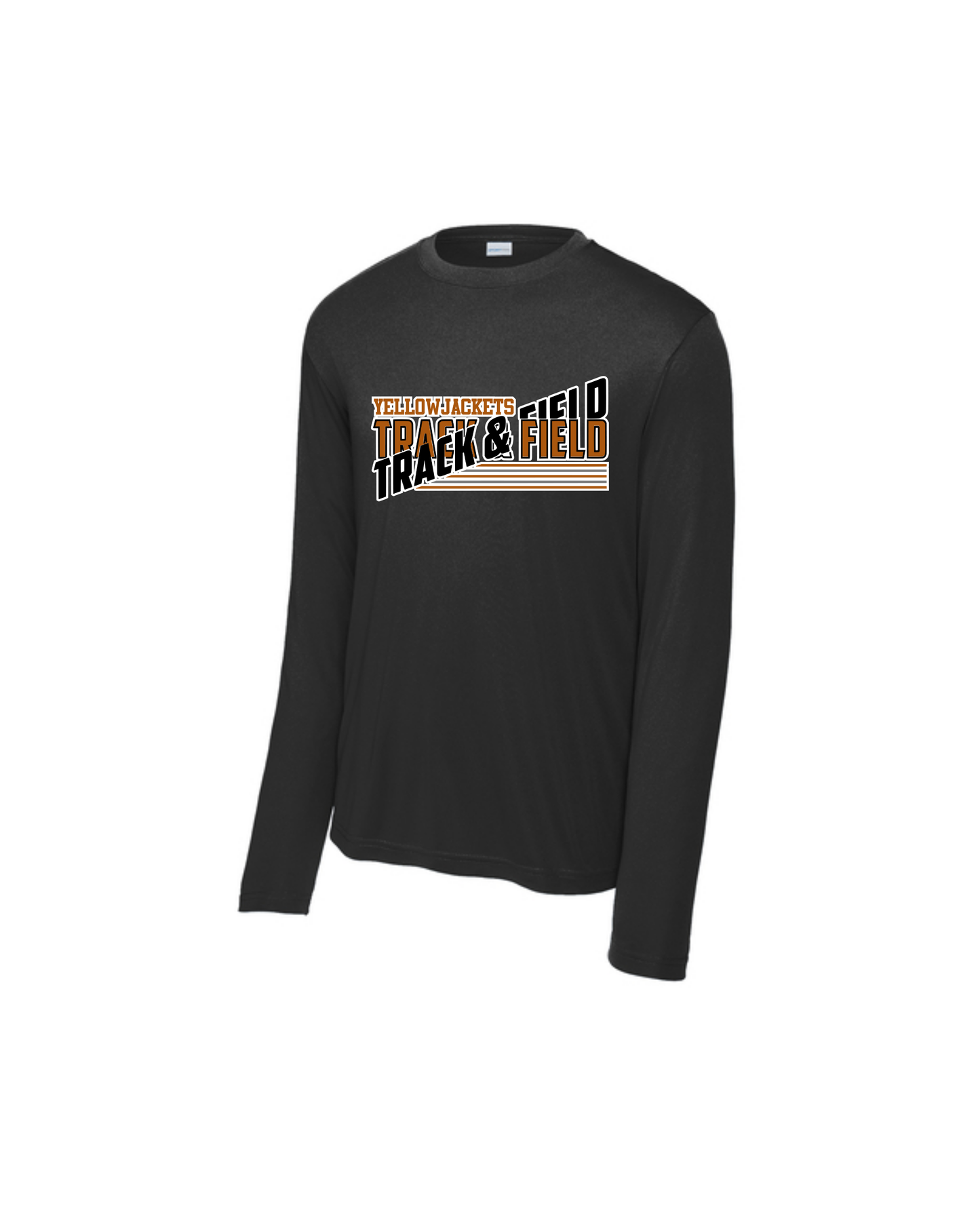 Alvin HS Track and Field- Track and Field Split Performance Long Sleeve Tee