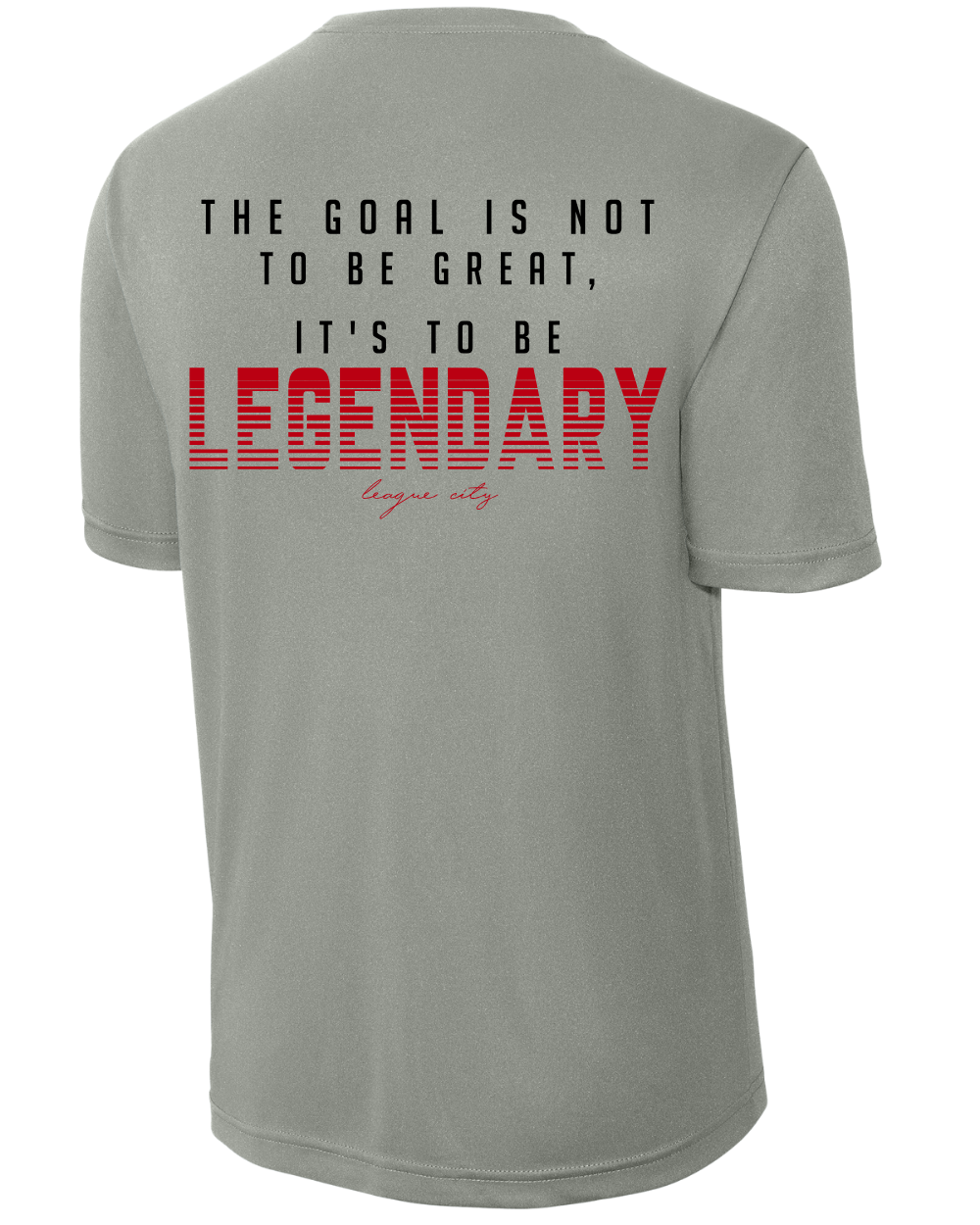League City 49ers-Legendary NINERS- Performance Tee- Heather Grey