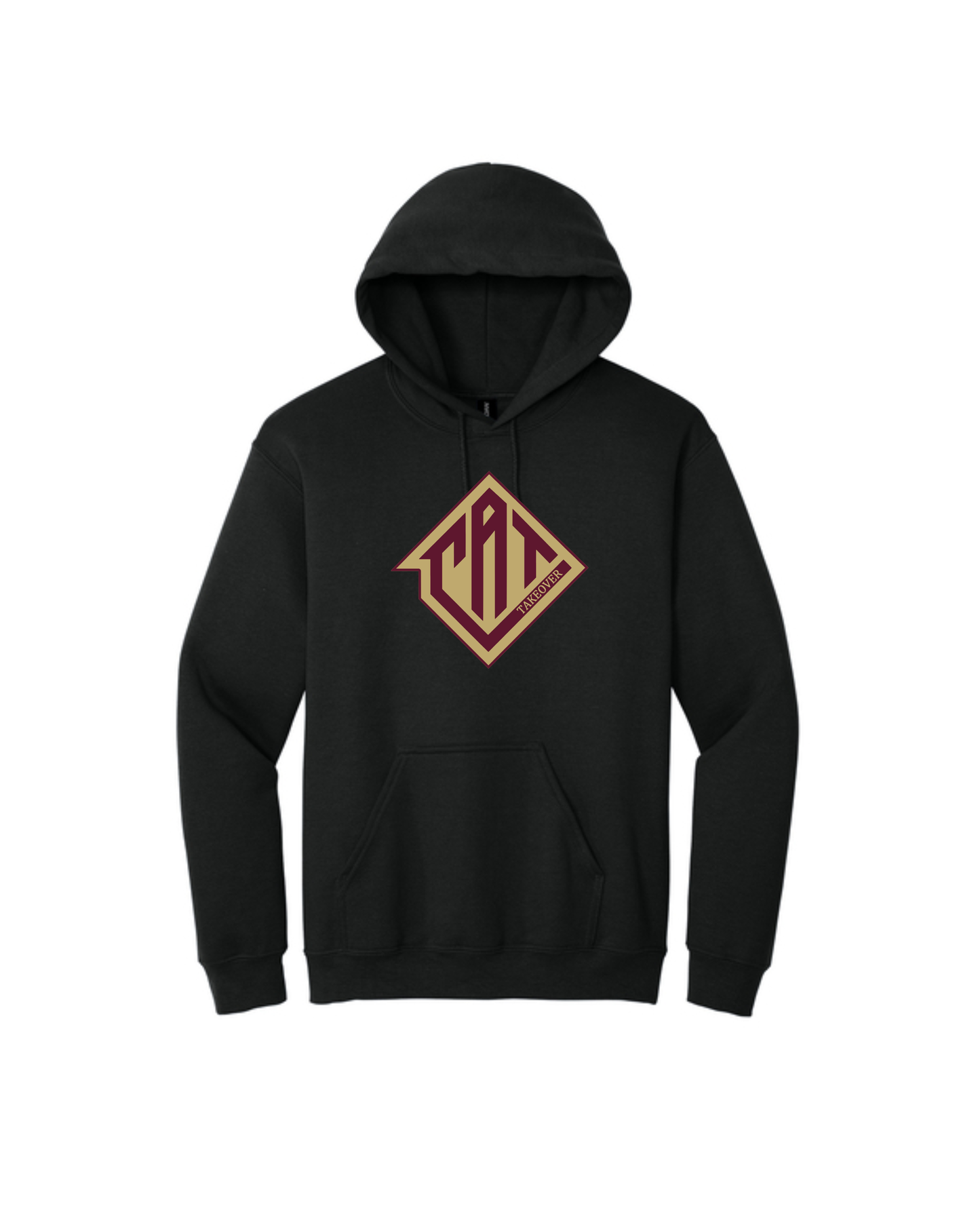 CAT Takeover- Heavy Blend Hoodie- CAT Gold & Maroon Logo